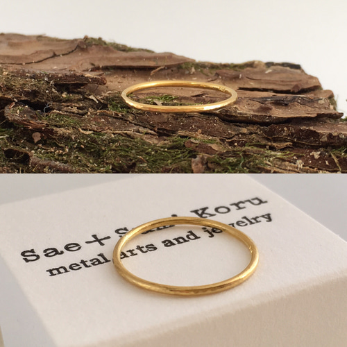 K24 Pure Gold Ring◇純金の指輪/リング3（1mm幅） 指輪・リング Sae