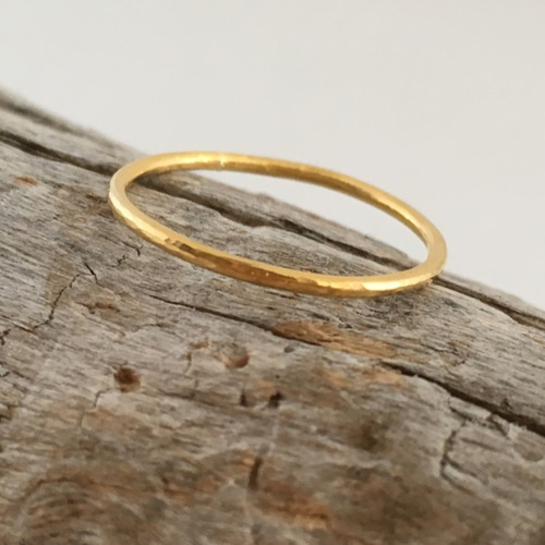 K22 Gold Ring◇22kゴールド指輪/リング（1mm幅） 指輪・リング Sae+