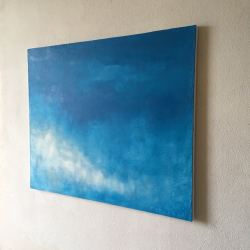 空 Ⅱ」 現代アート 絵画 原画 油絵 抽象画 風景画 インテリア 絵画