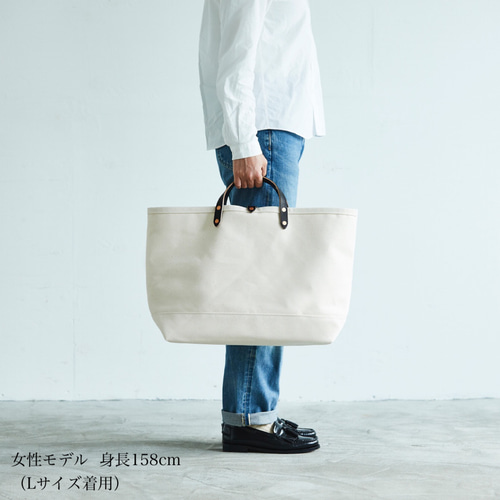 キャンバス トートバッグ ブラック L レディース メンズ お出かけ A3