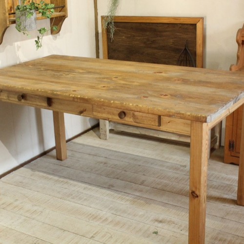 4ドロワ アンティーク風ダイニングテーブル140 ダイニングテーブル