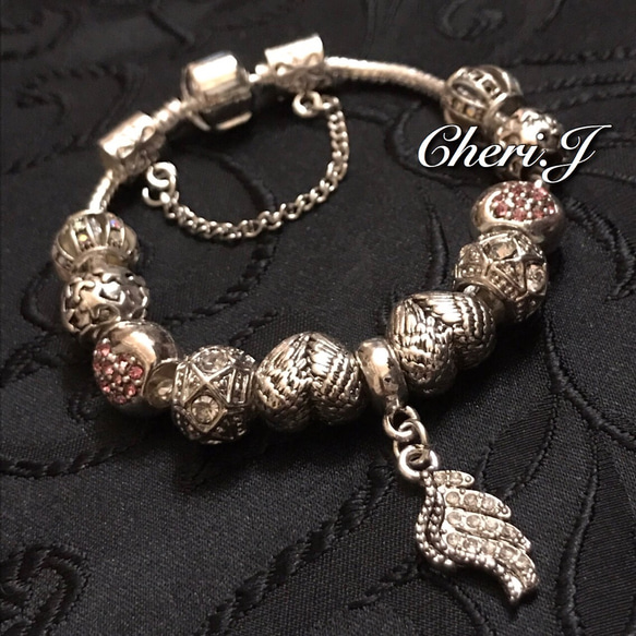 PANDORA風♪チャーム付ブレスレット【No.118】 ブレスレット Cheri.J