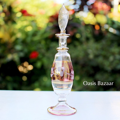 SALE ！ GOLD［Sサイズ］エジプトガラス香水瓶 パフュームボトル