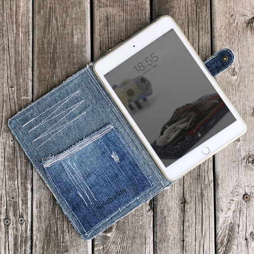 デニムコラージュiPadケース - iPad mini7(A17 Pro),Pro11インチ(M4/M3