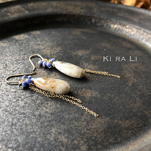 ハニーフラット♦︎レムリアンアクアティンブルーカルサイトロングペア