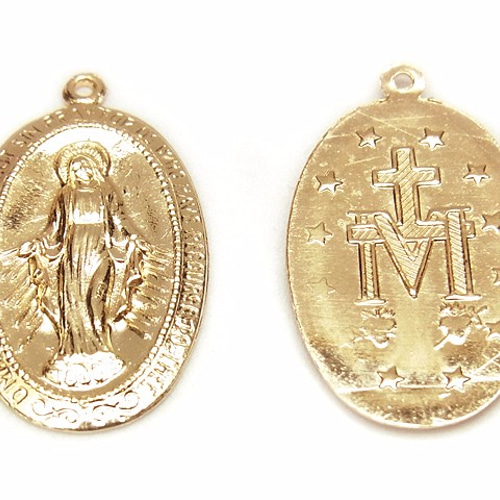 14KGF チャーム メダイ 20×13mm【1コ販売】(14K-331CM チャーム