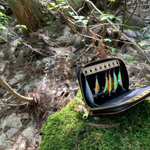 □渓流釣り 本革ルアーワレット 姫路レザー その他ケース S LEATHER