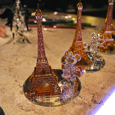 エッフェル塔クリスタルフィギュア(ミッキー/ミニー)| キャステル
