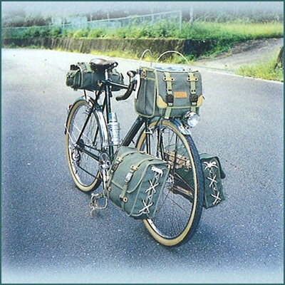 オーストリッチ F-106 フロントバッグ グリーン ランドナー 自転車