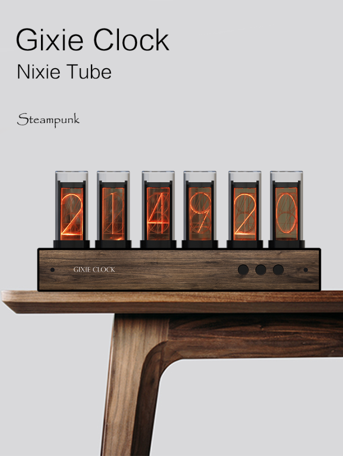 Gixie Clock｜レトロ感のあるディスプレイが楽しめるニキシー管