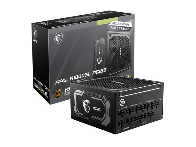 NeweggBusiness - MSI MAG A1000GL PCIE5, Fully Modular Compact