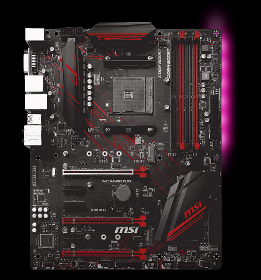 MSI PERFORMANCE GAMING X470 GAMING PLUS AM4 ATX AMD Motherboard