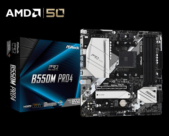 ASRock B550M PRO4 AM4 Micro ATX AMD Motherboard - Newegg.com