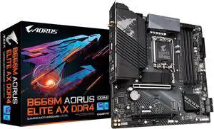 GIGABYTE B660M AORUS ELITE AX DDR4 B660 Intel LGA 1700 Micro-ATX