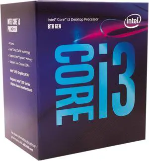 Intel Core i3 8th Gen - Core i3-8100 Coffee Lake Quad-Core 3.6 GHz