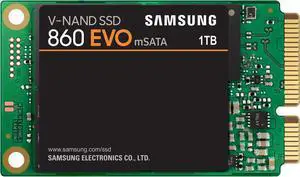 SAMSUNG 860 EVO Series mSATA 1TB SATA III V-NAND 3-bit MLC
