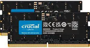 Crucial DDR5 Classic 16GB (2 x 8GB) 262-Pin DDR5 SO-DIMM DDR5 5600