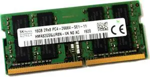 Sk Hynix HMA82GU7CJR8N-VK 16GB 2RX8 PC4-2666V-EE1-11 For Server