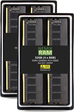 CORSAIR Vengeance LPX 32GB (4 x 8GB) 288-Pin PC RAM DDR4 3200 (PC4