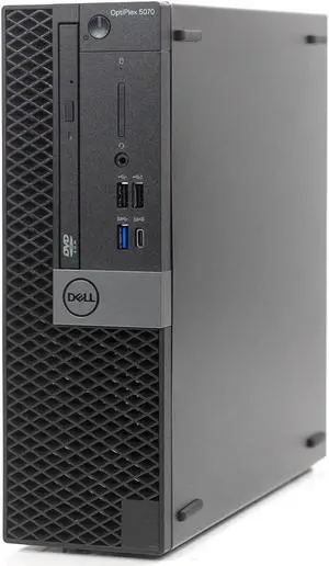 Refurbished: Dell Optiplex 5070 Small Form Desktop, Intel 6-Core