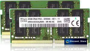 SK Hynix 64GB(2X32GB) HMAA4GS6AJR8N-XN 2RX8 DDR4 3200MHz SODIMM