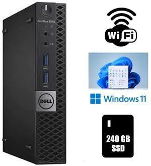 Refurbished: Dell Optiplex 3070 Micro Form Factor Desktop, Intel