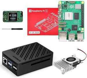 RasTech Raspberry Pi 5 Kit 8GB RAM with Pi 5 Case,Active Cooler