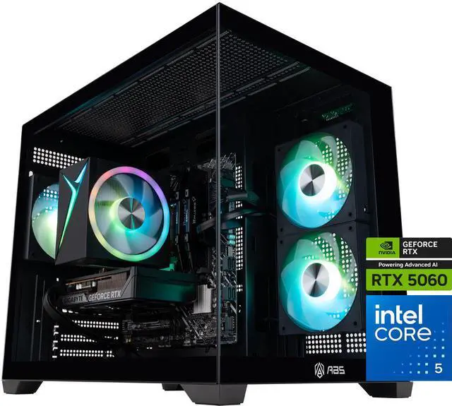Refurbished: ABS Flux II Aqua Gaming PC - Windows 11 - Intel Core