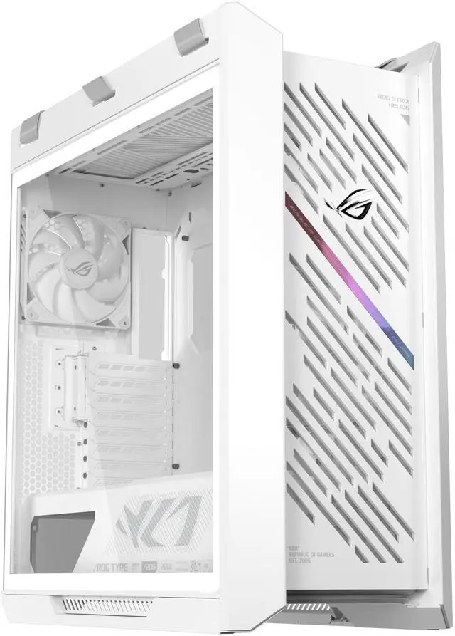 The ASUS ROG Strix Helios II White Edition is an EATX mid-tower