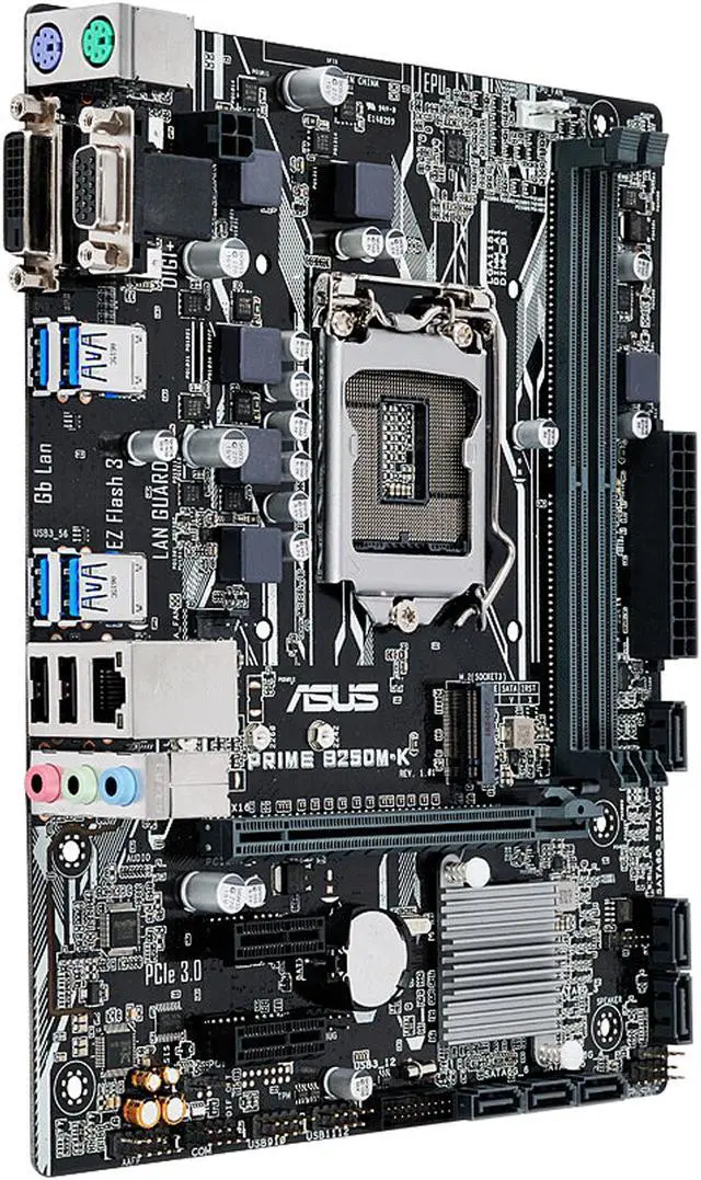 ASUS PRIME B250M-K LGA 1151 Micro ATX Motherboards - Intel