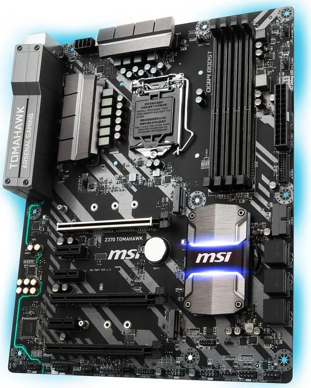 MSI Z370 TOMAHAWK LGA 1151 (300 Series) ATX Intel Motherboard