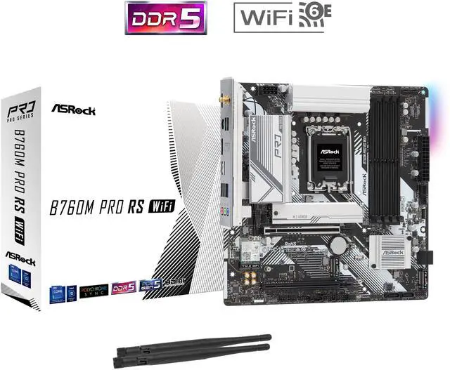 ASRock B760M PRO RS WiFi LGA 1700 Micro ATX Motherboard - Newegg.com