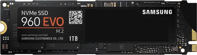 SAMSUNG 960 EVO M.2 1TB NVMe PCI-Express 3.0 x4 Internal Solid