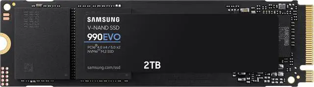 SAMSUNG 990 EVO SSD 2TB, PCIe Gen 4x4, Gen 5x2 M.2 2280 NVMe