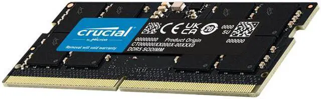 Crucial 32GB 262-Pin DDR5 SO-DIMM DDR5 4800 (PC4 38400) Laptop