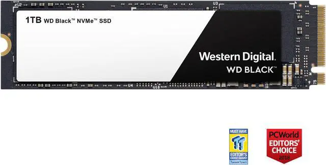 WD Black NVMe M.2 2280 1TB PCI-Express 3.0 x4 3D NAND Internal