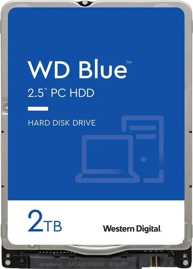 WD Blue WD20SPZX 2TB 5400 RPM 128MB Cache SATA 6.0Gb/s 2.5