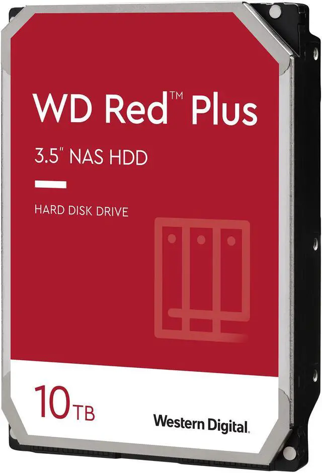 WD Red Plus 10TB NAS Hard Disk Drive 5400 RPM 3.5