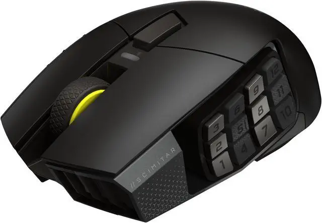 Corsair Scimitar Elite Wireless SE MMO Gaming Mouse – 33000 DPI