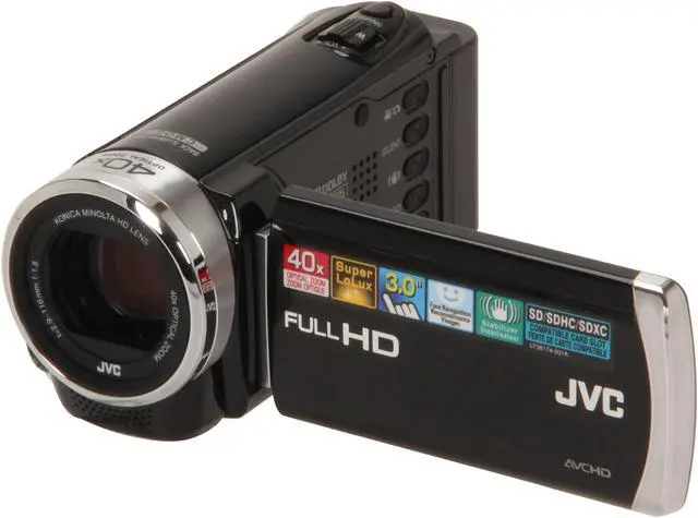 Refurbished: JVC Everio GZ-E200 Black Full HD Camcorder - Newegg.ca