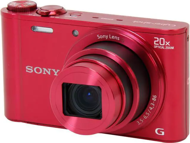 SONY Cyber-shot DSC-WX300/R Red 18.2 MP Digital Camera HDTV Output