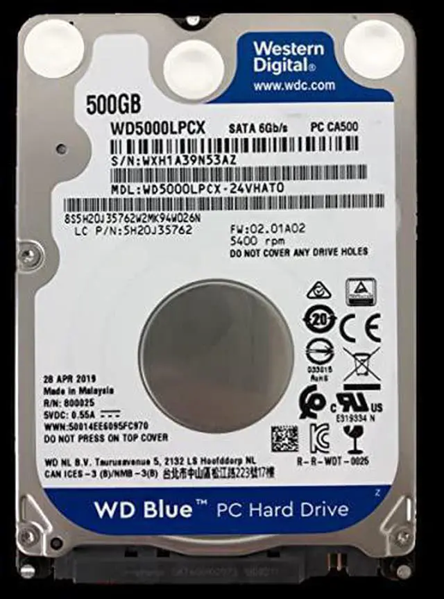 WD Blue WD5000LPZX 500 GB Hard Drive - 2.5