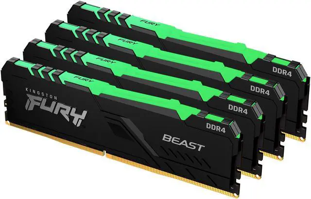 Kingston FURY Beast RGB 32GB (4 x 8GB) DDR4 3200MHz DDR4 Quad