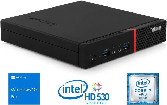Refurbished: Lenovo ThinkCentre M900 Mini PC, Intel Core i7-6700T