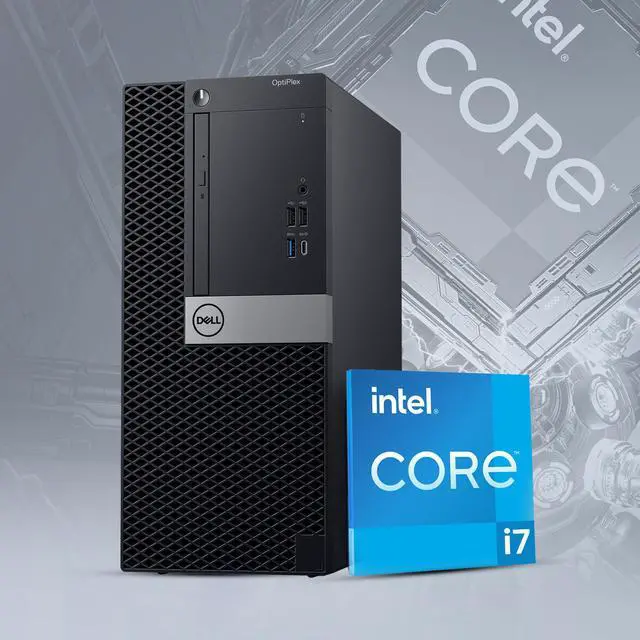 Refurbished: Dell OptiPlex Desktop Computer Tower Intel Hexa Core
