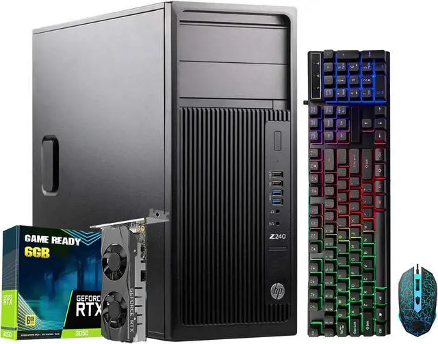 Refurbished: HP Gaming Computer Z240 Tower Desktop PC | GeForce