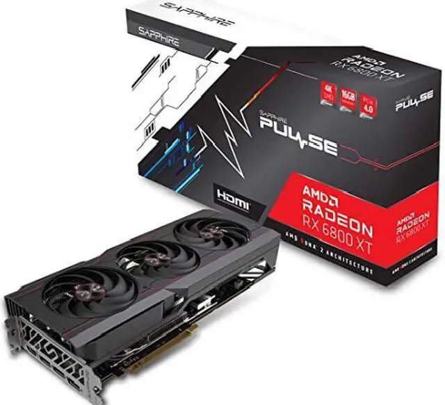 SAPPHIRE PULSE AMD Radeon RX 6800 XT Gaming Graphics Card with