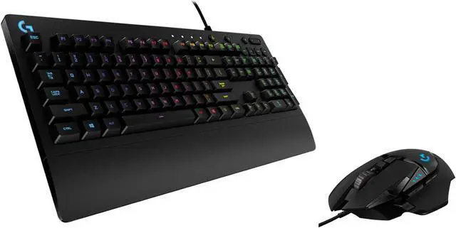 Logitech Prodigy RGB Wired Gaming Keyboard & 25,600 DPI High