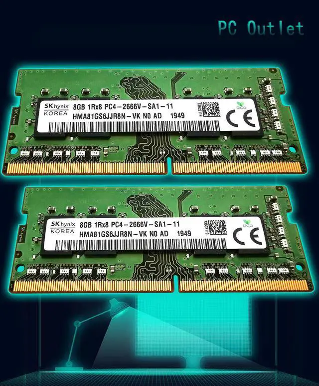 SK Hynix 16GB(2X8GB) DDR4-21300 SODIMM PC4-2666V-SA1-11 Laptop RAM
