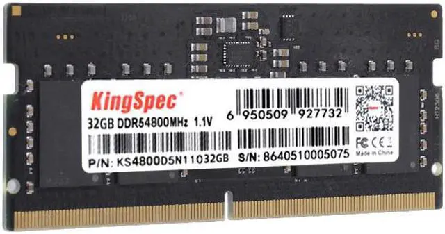 KingSpec 64GB (2 x 32GB) 262-Pin DDR5 SO-DIMM Laptop RAM 4800 (PC5
